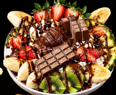 Kitkat Fruktsallad