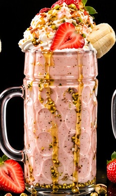 Banan Mjölk Strawberry